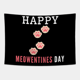 Happy Meowentines Day Tapestry