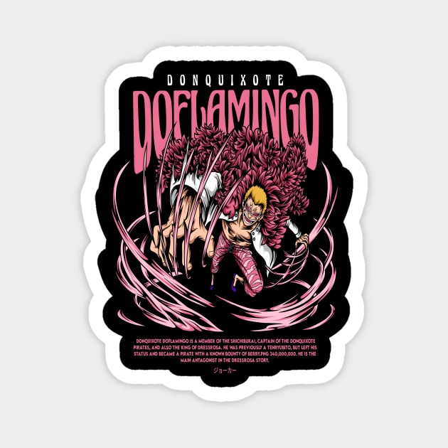 Doflamingo Magnet by Naturestory