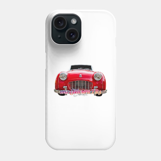 1957 Triumph TR3 Cabriolet Phone Case by Gestalt Imagery