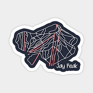 Jay Peak Trail Map Magnet