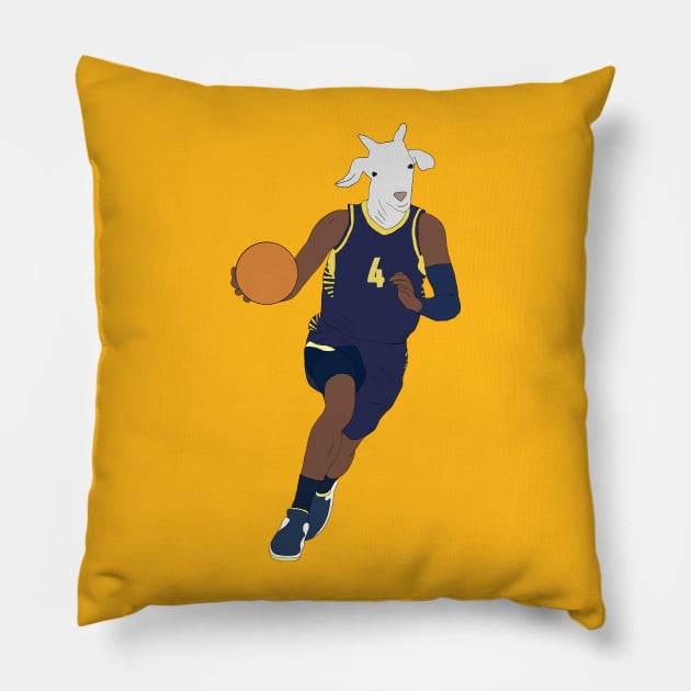 Victor Oladipo, The GOAT Pillow by rattraptees