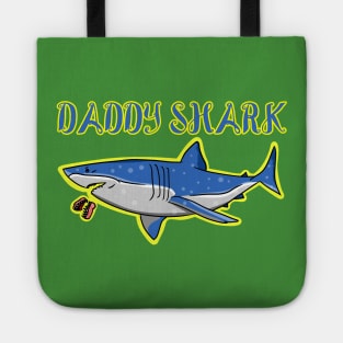 Daddy shark funny Father's Day shirt Tote