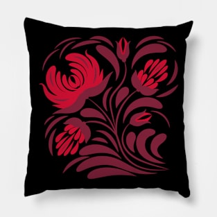 Red flowers Pillow