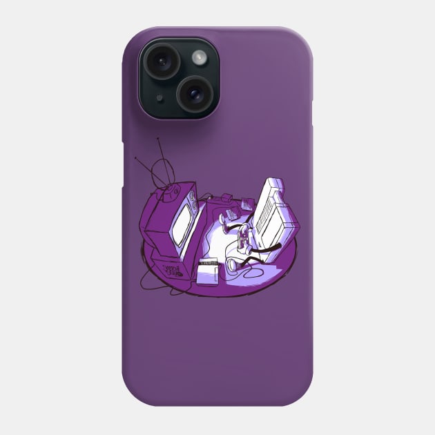 U Playin' Yaself (Purple) Phone Case by SketchBravo