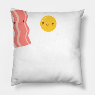 Egg and Bacon Love T-Shirt Pillow