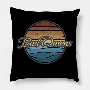 Bad Omens Retro Waves Pillow