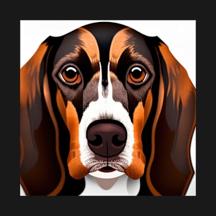 Basset Hound dog portrait T-Shirt