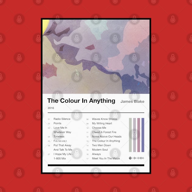 The Colour in Anything Tracklist by fantanamobay@gmail.com