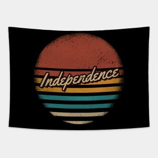 Independence Vintage Text Tapestry