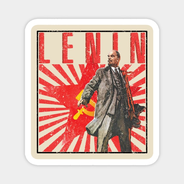 Lenin October Revolution Magnet by Sunshine&Revolt