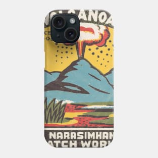 Volcano / Indian Matchbox Art Phone Case