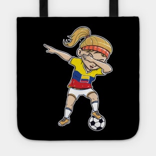 Dabbing Soccer Player Funny Colombia Fan T-Shirt girl Tote