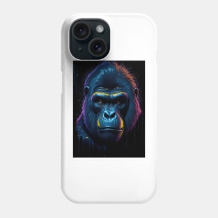 Splash Art of a Silverback Gorilla Phone Case