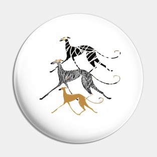 Sighthound Ink Art Pin