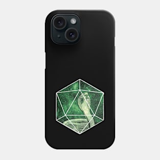 D20 Bright Green Snake Soul Phone Case