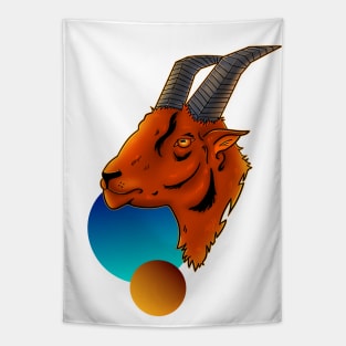 Goat Abstract Tapestry