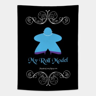 Roll Model, blue, dark Tapestry