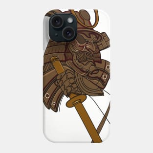 japanese skull samurai Phone Case