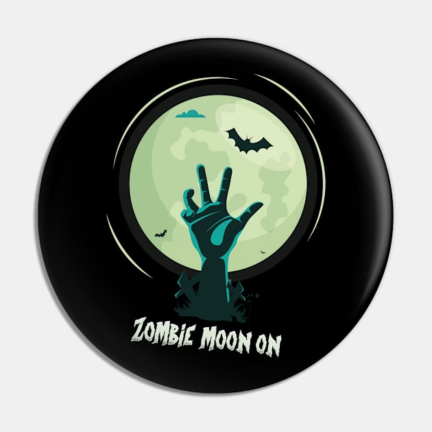 Zombie Halloween Pin by Teeforest