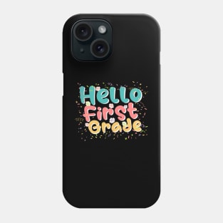 First Grade Rainbow Girls Boys Teacher First Day Of Shool Phone Case