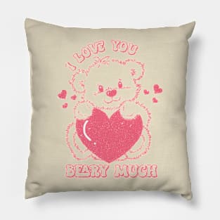 I Love You Beary Much Pillow