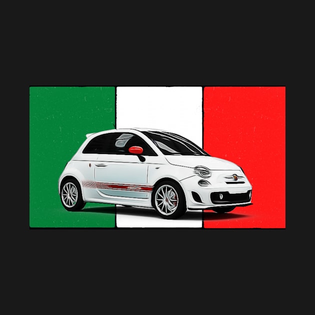 Abarth 500 Italian Print by SynchroDesign