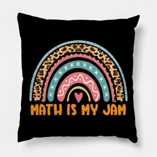 Math is My Jam First Day Back To School Math Teacher Student Pillow