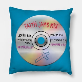 Faith Jamz Mixtape CD - 90's Inspired Spiritual T-shirt Pillow