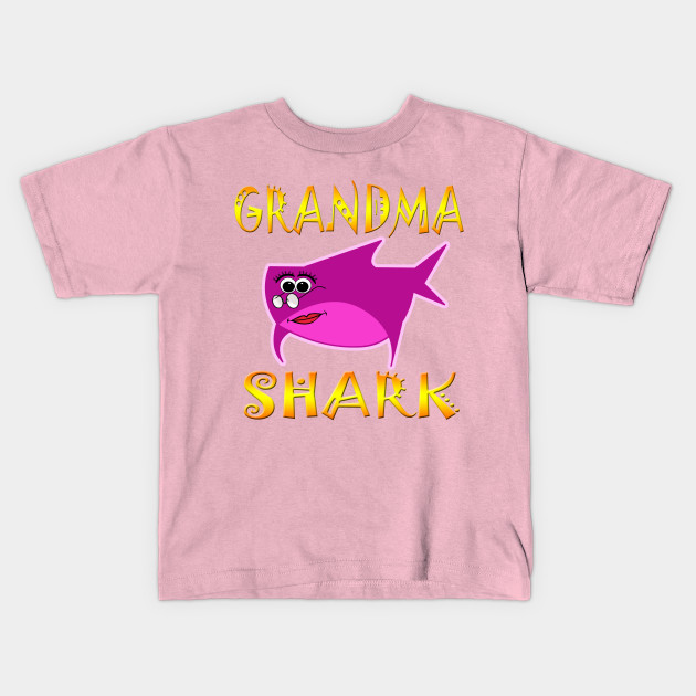 Grandma Shark Funny Tshirt Design Grandma Gift Ideas Kids T Shirt Teepublic