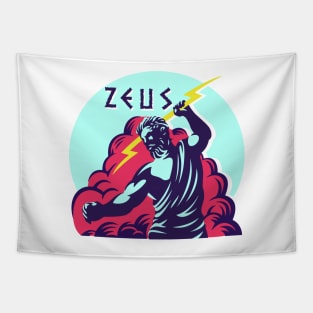 Zeus God of Thunder - Mythology Tapestry