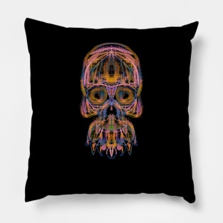 Electroluminated Skull - Peachy Pillow