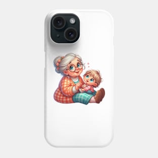 Granny with grandchild Phone Case