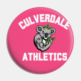 Culverdale Athletics White Font Pin