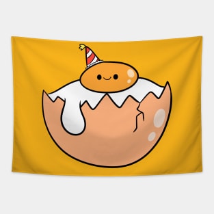 Egg Yolk with birthday hat Tapestry