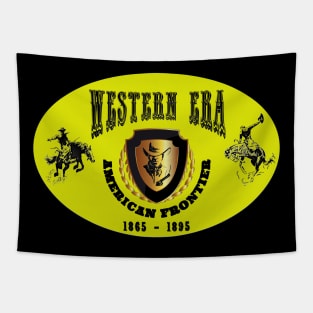 Western Era aka American Frontier - Yellow, Black and Gold Tapestry