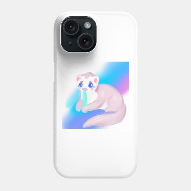 Cute Furret Drawing Phone Case by Play Zoo