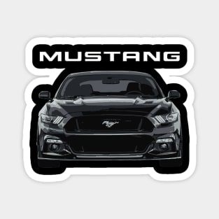 Mustang GT 5.0L V8 Performance Car Shadow Black Magnet