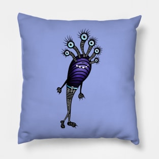 Funny Monster With Fancy Pants Pillow