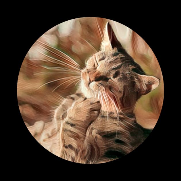 Chill floppy cat by GoranDesign