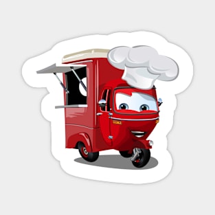 Cartoon food truck scooter Magnet