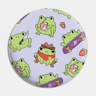 Kawaii Cute Frogs Pin