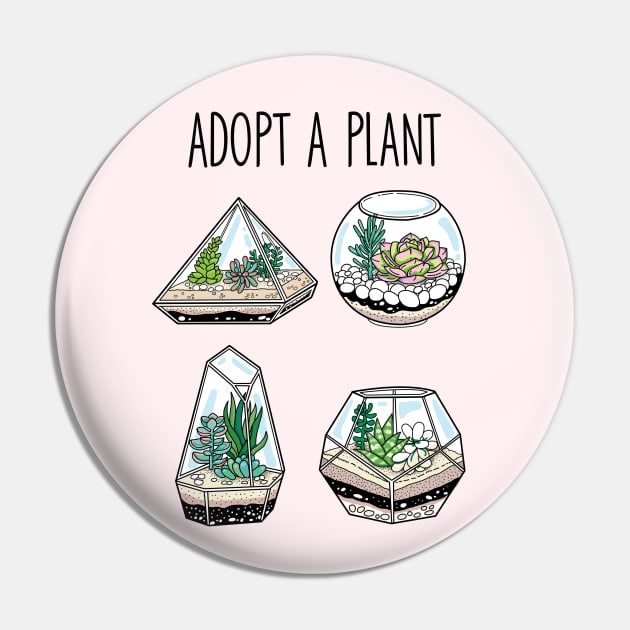 Adopt A Plant Pin by SuperrSunday