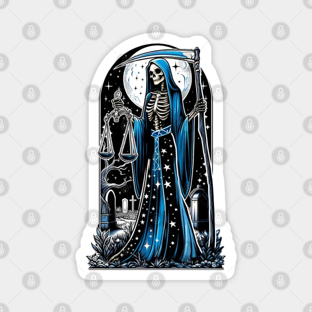 Santa Muerte Azul Magnet by tracydixon