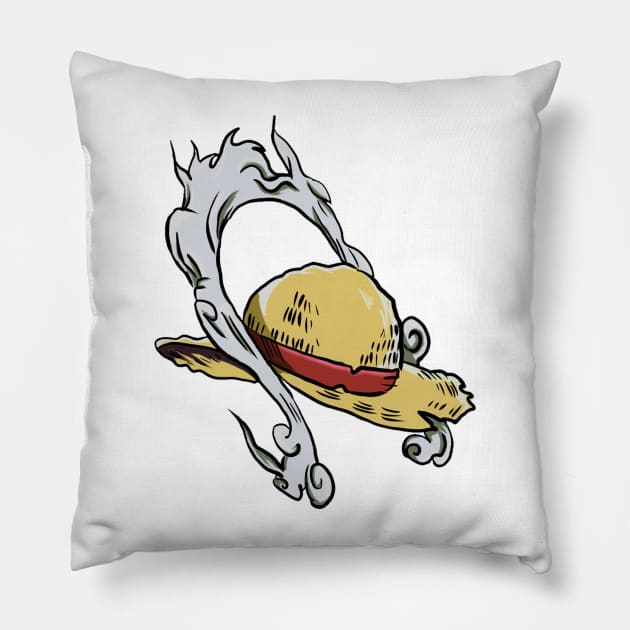 Straw hat 5th Pillow by Triou