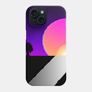 moonlight silhouette background Phone Case