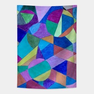 Geometric Colors Tapestry