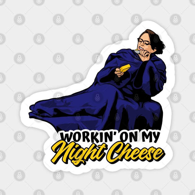 Liz Lemon Night Cheese Magnet by SBarstow Design