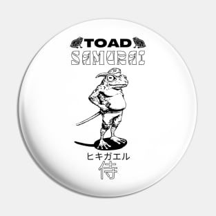 Toad Samurai Illustration Pin