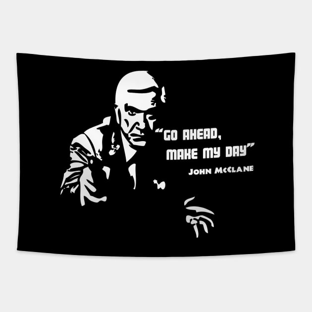 Go Ahead Make My Day Misquote V2 Tapestry by prometheus31