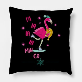 Fa la la mingo Flamingo T-Shirt Pillow